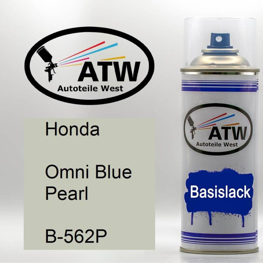 Honda, Omni Blue Pearl, B-562P: 400ml Sprühdose, von ATW Autoteile West.